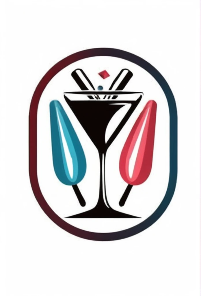 stylish dining bar logo
In the glass,
Darts arrows, billiard balls, microphones singing at karaoke, etc,
a stylish logo that looks like it's in a glass of alcohol
Pretty cool
chic and modern design
The background is white