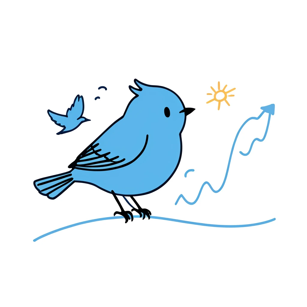 1Bird only,simple,(white background:1.4),doodle,Singing sky blue bird,scribble,minimalism,diagrammatic drawing