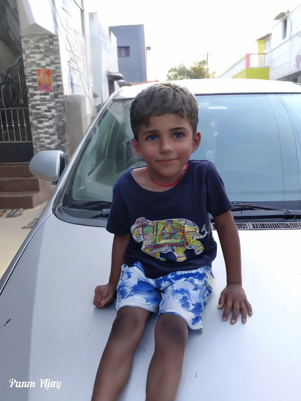 Boy with mt bike