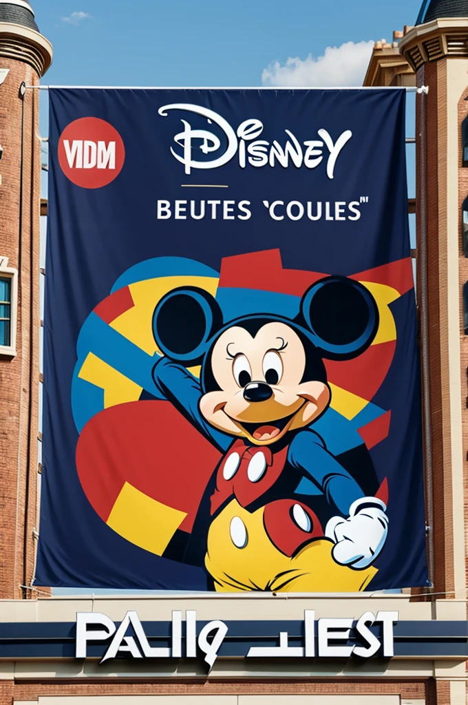 A creative banner to sell Disney plus