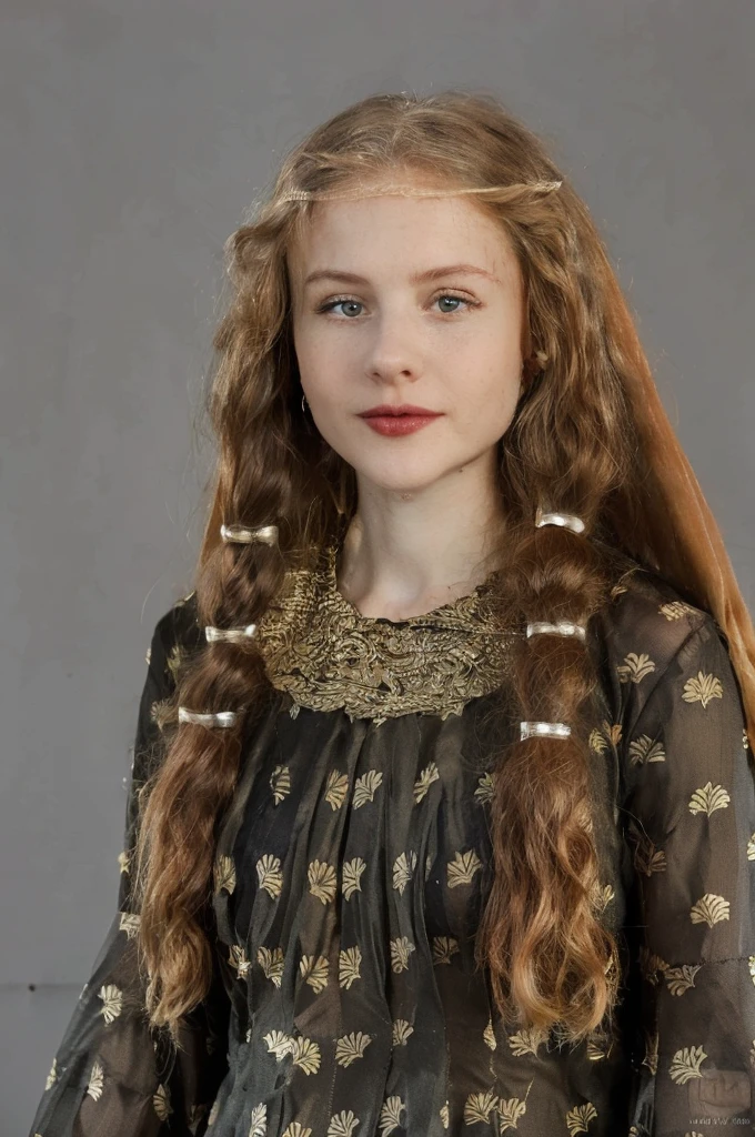Realistic photo of a beautiful 4m4nd4s-v2 woman, 1girl, 独奏,((deep red lips)), long hair, smile, blonde hair, jewelry, green eyes, earrings, lips, realistic, soft lighting, professional Photography, Photorealistic, detailed, RAW, analogue, sharp focus, 8K, HD, dslr, high quality, Fujifilm XT3, film grain, award winning, masterpiece,Blue Eyes,18 years old foreign girl,Holding a glowing crystal ball in hand