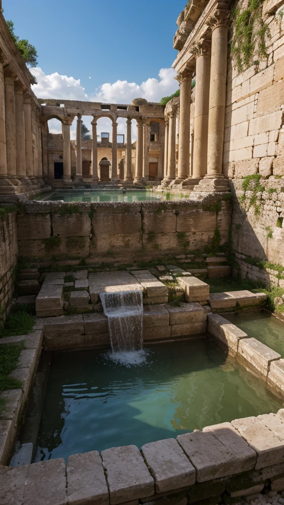 Ruins of an ancient Roman public bath　Beauty