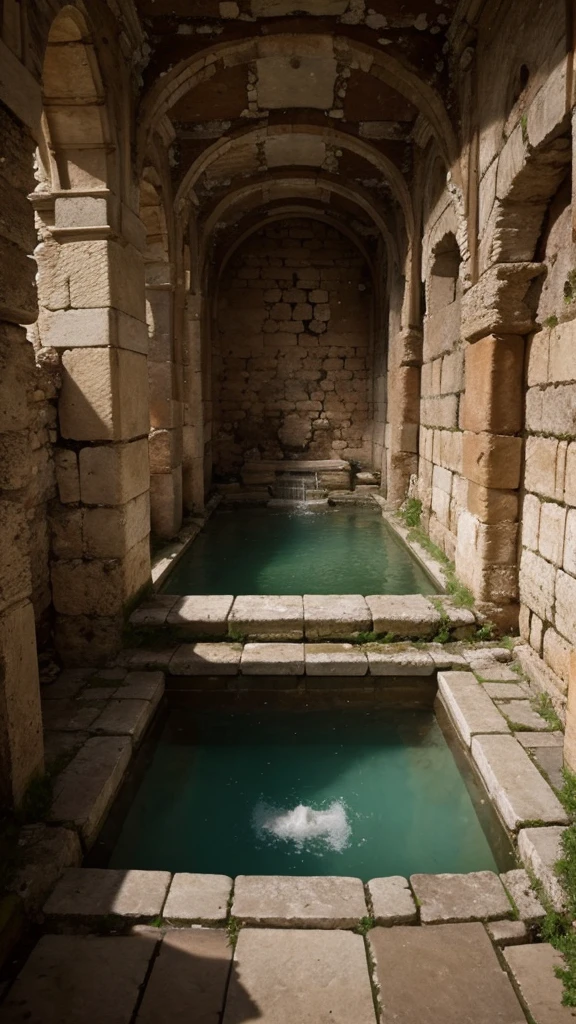 Ruins of an ancient Roman public bath sexy