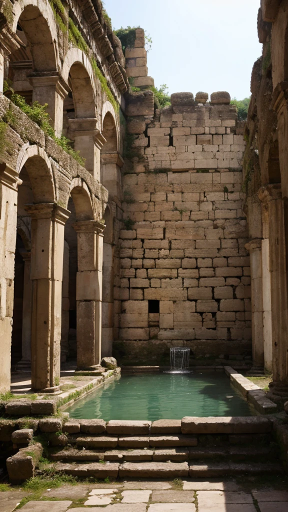 Ruins of an ancient Roman public bath　sexy