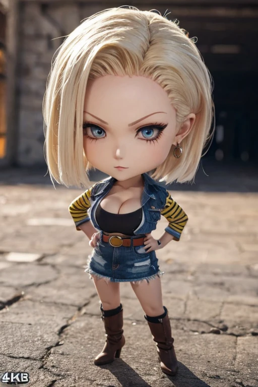 Android18 chibi, busty imagen 4k HD
