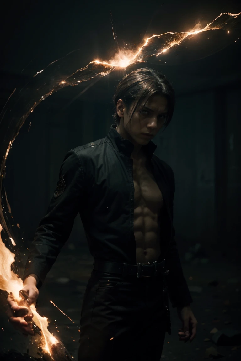 Create an intense scene depicting a ‘domain expansion’ emptiness from Jujutsu Kaisen. The scene should show a dark, surreal environment with swirling energy and a sense of void. The background should have intricate, otherworldly designs and a sense of depth, with twisted structures and floating elements. The atmosphere should be ominous, with dark colors and vibrant highlights to emphasize the supernatural power and the emptiness being unleashed, but no sorcerer should be present.