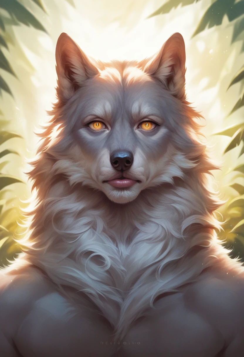 a sexy woman in a wolf costume, no clothes, pouncing on a man, extremely detailed, hyper realistic, 8k, masterpiece, dramatic lighting, cinematic composition, intense passionate expression, beautiful detailed eyes, beautiful detailed lips, intricate fur textures, dramatic chiaroscuro, vivid colors, lush environment, photorealistic, studio lighting