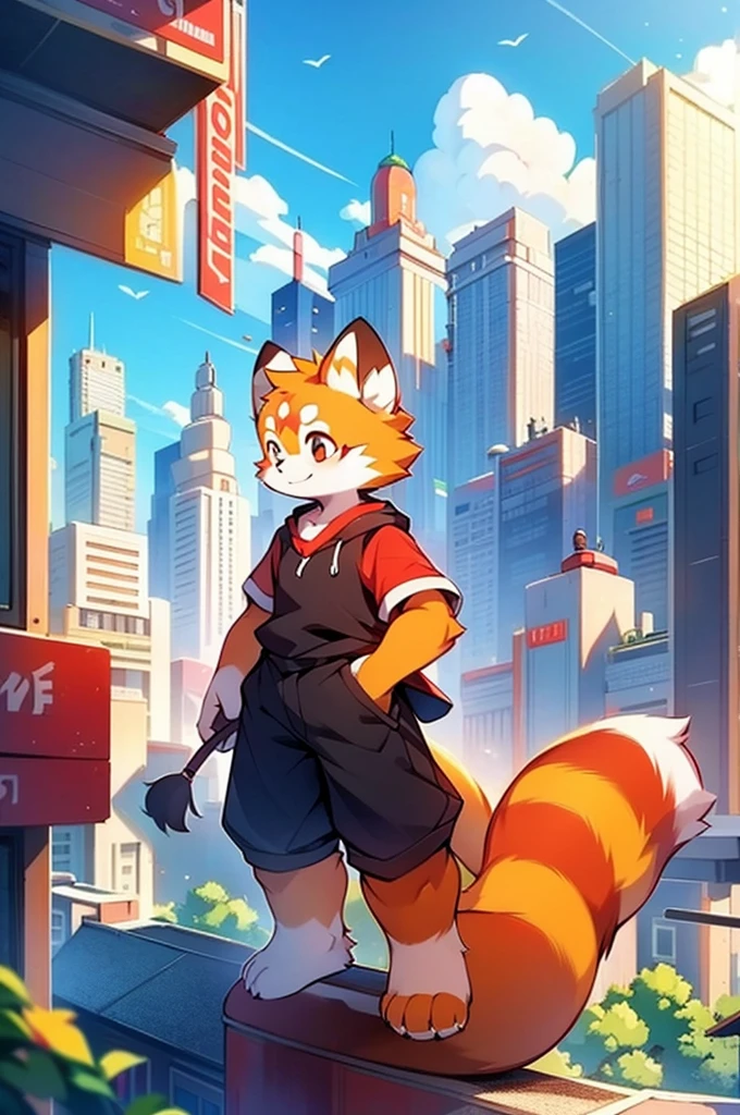 From the Red Panda Man,Cityscape,Stand on your feet,