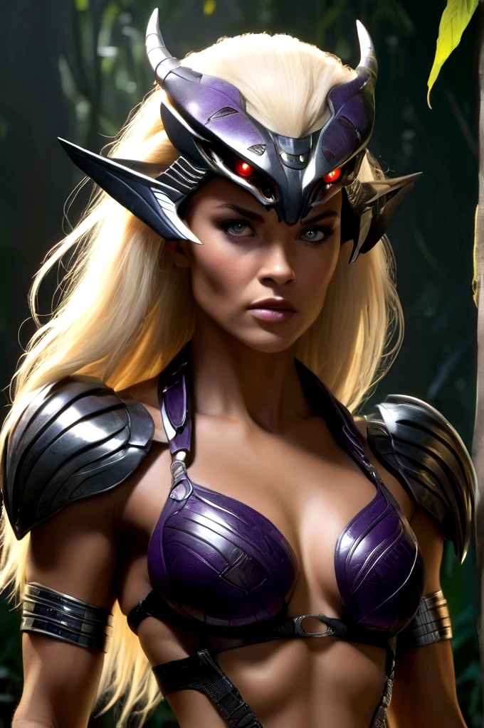 1 female alien, The Predator, warrior, (very beautiful:1.2), (intense gaze:1.4), (Predator:1.1), long dark nails, NSFW, nipple, thick eyebrows, Shining purple eyes, the most beautiful face in the universe, platinum blonde,
A woman with an very beautiful face, her intense gaze fixed on her prey, fundamental power that cannot be denied.
(very beautiful toned body:1.5), (super muscular physique:1.2), (prowl:1.3), (smooth movement:1.4),
her beautiful body, muscular and toned, She moved smoothly and gracefully as she wandered., Ready to attack immediately. The Predator within her was always on
