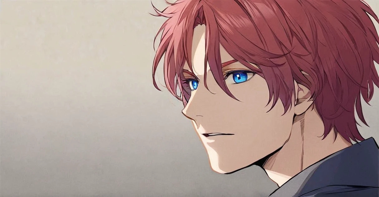 man, red hair, blue eyes