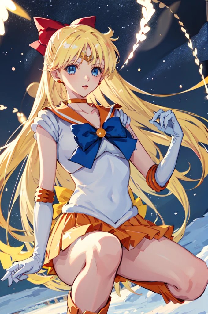 (masterpiece, best quality),2girls,yuri,night view background,snow,windy,nice hands,
BREAK
sv1,sailor senshi uniform,orange skirt,elbow gloves,tiara,orange sailor collar,red bow,orange choker,white gloves,jewelry,
BREAK
mer1,tiara,sailor senshi uniform,blue sailor collar,bow,knee boots,choker,white gloves,blue choker,elbow gloves,jewelry,earrings,blue skirt,