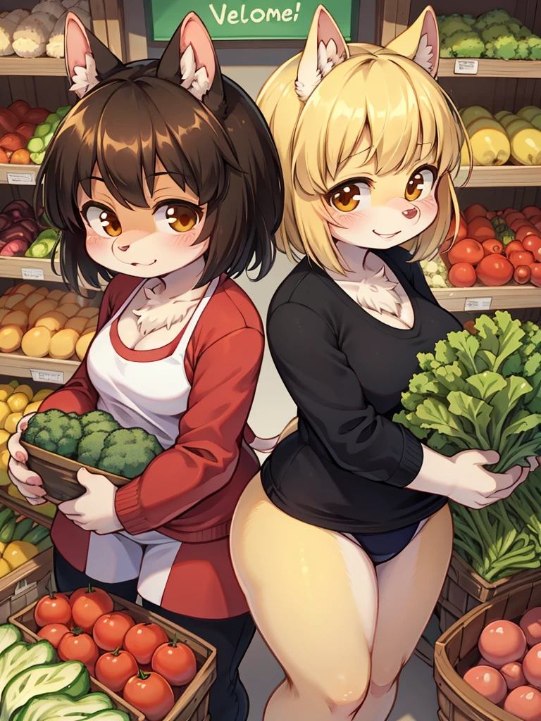 Pig Gorilla, Greengrocer, Kaoru Kumada , Welcome! , pop design , bold line , Fujiko Fujio style , troublemaker , Loved vegetables, and loved by vegetables