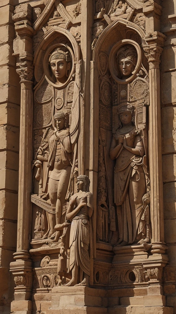 Art that represents the fusion of ancient and modern cultures