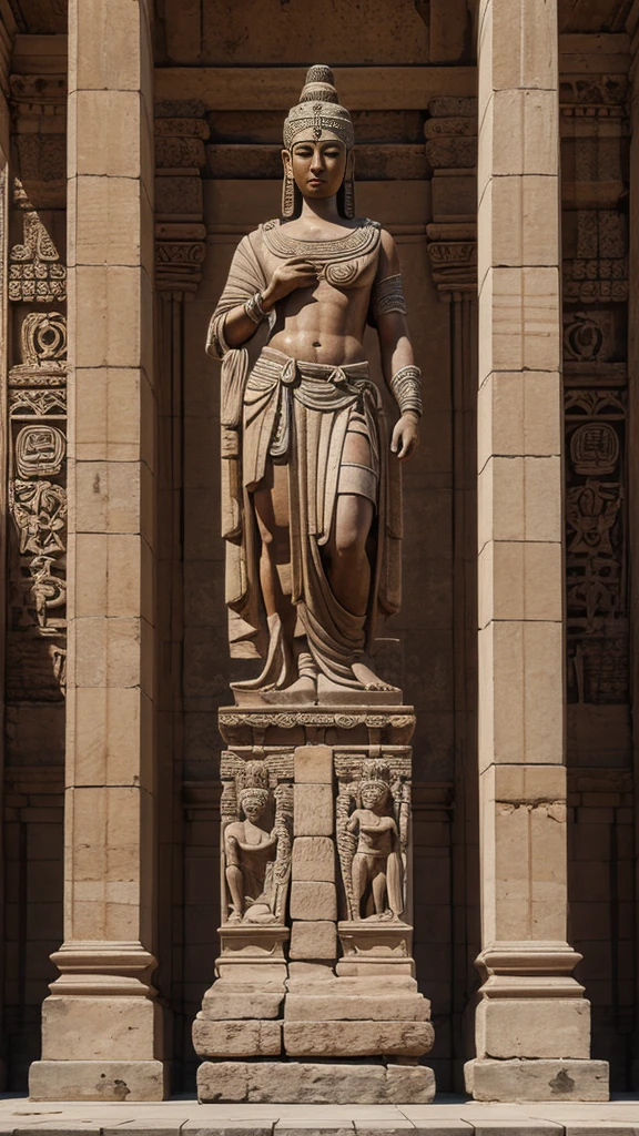 Art that represents the fusion of ancient and modern cultures