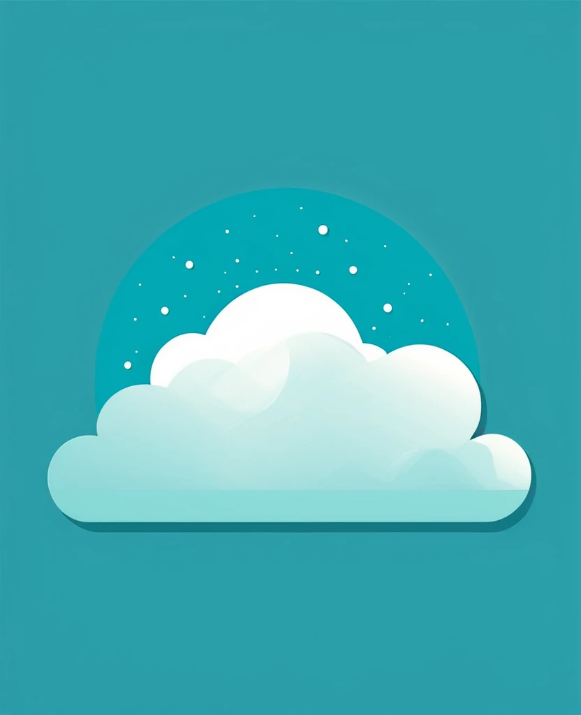 Cloud view illustration flat design