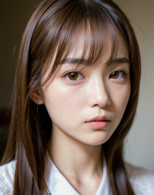 Highest quality, Face Focus, Soft Light, Ultra-high resolution, (Realistic:1.4), RAW Photos,
1 Japanese girl, alone, cute, (pupil, Light in your eyes), Beautiful face in every detail, (Small box),(High resolution detail of human skin texture),
(Long Hair),
indoor,
Damask Shirt Dress,
(Portraiture)