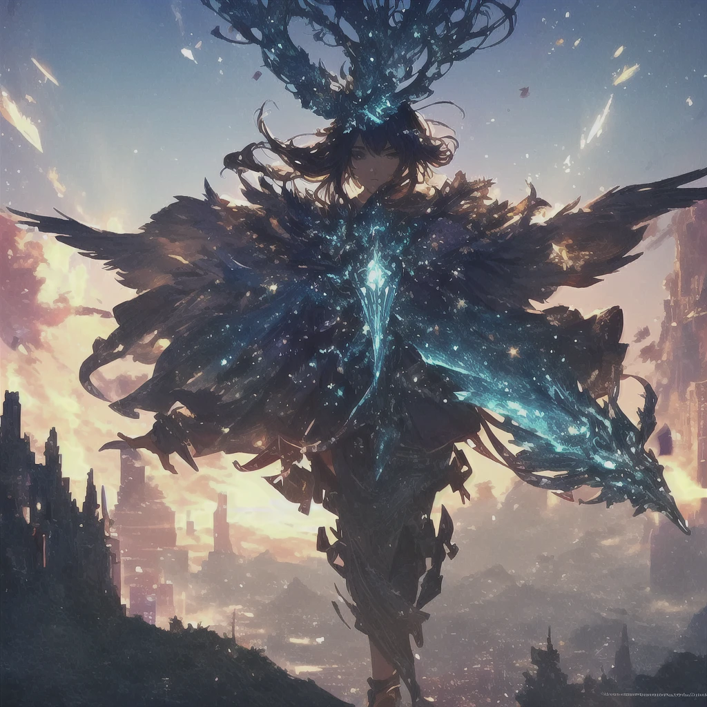 masterpiece, Highest quality, (Highly detailed CG Unity 8k wallpaper), (Highest quality), (Best illustrations), (Best Shadow), Absurd, Realistic lighting, (abyss), Beautiful sparkle, art:PeterMohrBacher,