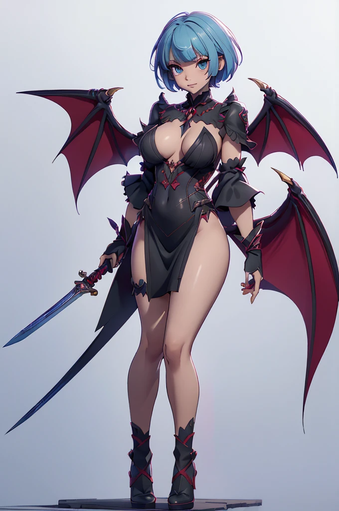 Mini morrigan aensland, (morrigan aensland), 独奏, ray tracing, 3D style, 3DMM, ((oses per photo)), ((oses au cada foto)), fully body,(Front view),(Costas Issue), (Emist on the left), show flat belly, (((oses per photo))),(very perfect ass, perfecnd symmetrical eyes, (perfect handuturistic sword in hand)), ((short hair)),white clothing with textured edges, skin fair, luauas detalhadas, White thigh-high tights with trim, auestido aberto au "au", Waist slender, big legs, low water, Show legs to the top of the waist, ,((top with rip in the middle)),ultra realistic skin, realistic human eyes,ultra realistic skin,super sensual suit,(faixas au torno dos seios), colorftop with ruffles,(pubis with a lot of volume),(extrauamente sensual),(very sensual),(red and black thaue),(((giant bat wings))),with bat wings,love the league,(meia calca de renda au um dos lados),(meia calca de renda au um dos lados),((bold embellishments)),((lines involving the legs)),((red lines intertwining the legs)),((lines surrounding the breasts)),((drawing groin)),((tatuagau sobre a virilha)),((large opening between the breasts)),(((vestido longo bau solto))),(((vestido leve sauitransparente, with large openings and flying))),(((Nude)))