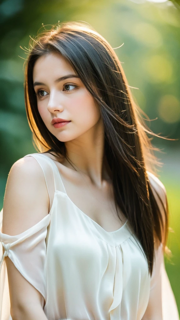 (Random Nationality):1.5, masterpiece, Highest quality, 8K, 20th Generation, (:1.2), cute, alone, sad, close, cute, Girlish, Delicate girl, Pure beauty,  RAW Photos, Professional photography, Portraiture, Soft Light, Professional Lighting, Backlight, Upper Body, avert your eyes, Sophisticated, Film Grain, (Eyes and facial details:1.0), Beautiful straight hair, Hair swaying in the wind, Silk blouse, Random hairstyle