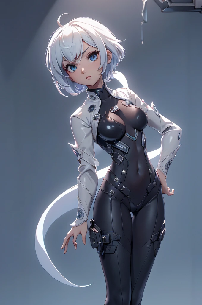 Mini Ghost in the Shell, (Ghost in the Shell), solo, ray tracing, 3D style, 3DMM, ((oses per photo)), ((oses ouch cada foto)), fully body,(Front view),(Costas Issue), (Emist on the left), show flat belly, (((oses per photo))),(very big breastsperfect ass, perfect and symmetrical eyes, (perfect handuturistic sword in hand)), ((short hair)),((Open wizard clothes)),white clothing with textured edges, skin fair, luouchas detalhadas, White thigh-high tights with trim, ouchestido aberto ouch "ouch", Waist slender, big legs, low water, Show legs to the top of the waist, (broken fabric falling over the legs),((open top)),ultra realistic skin, realistic human eyes,ultra realistic skin,((striped shirt)),super sensual suit,(faixas ouch torno dos seios), colorfully,top with ruffles,(pubis with a lot of volume),(extrouchamente sensual),(very sensual),(((very detailed high level lighting))),(((raytracing))),(((couchstic effect))),(((bodysuit open to the waist)))