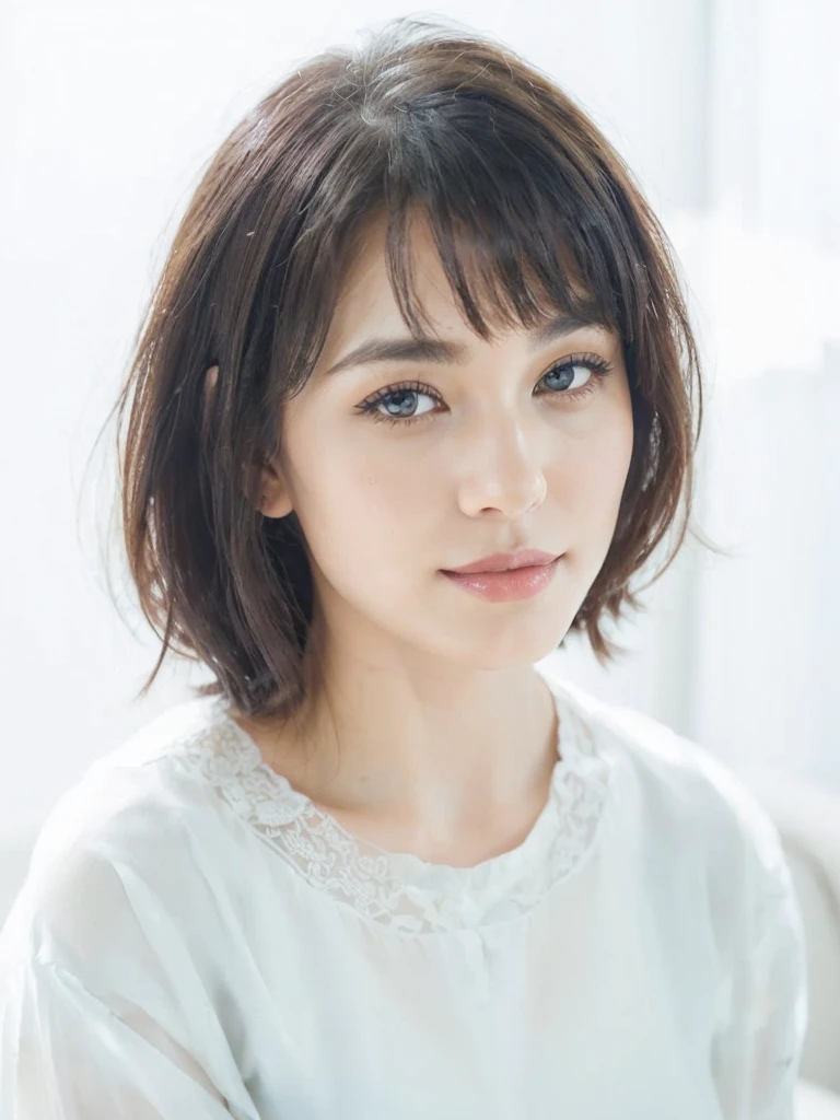 ((masterpiece, highest quality, Award-winning work、highest resolution, Photoreal, RAW photo, 8k wallpaper)), (romantic professional lighting:1.2), very detailed, Depth of written boundary、 (1 45 year old milf:1.1)、(accurate human body:1.1)、(Elegant berry long hair:1.1)、Plump and soft body、(Oversized navy black nightgown with translucent lace:1.2)、perfect makeup、Soft and plump cleavage、long eyelashes、lipstick、beautiful thick lips, (a sad smile looking at me:1.2)、(standing in the room with an elegant posture:1.2)、(Portrait photo of a standing woman above the knees:1.1)、(The background is an exact bedroom in a moody luxury love hotel.:1.2)、(One top-of-the-line giant bed with perfect and precise construction:1.1)、Perfect and precise navy black nightgown、(blurred background:1.1)、(Take the most beautiful and perfect photo of the woman looking at me:1.1)、(Strong, moody warm lighting that illuminates women:1.1)、(A beautiful woman full of sex appeal:1.1)、(Beautiful moist eyes staring at me:1.2)