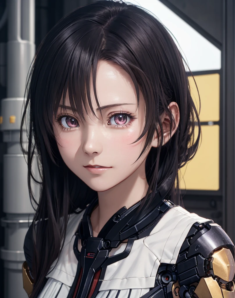 (((masutepiece))), ((((Best Quality)))), ((((Ultra-detailed))), (High Definition CG Illustration), ((extremely delicate and beautiful face)),(Cute and delicate face ), Cinematic Light, ((1 Mechanical Girl)), Solo, Whole body, (Machine-made joints: 1.4),...
