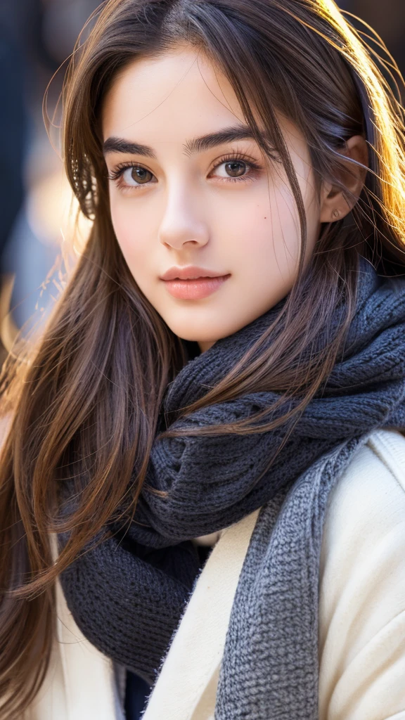 cute italian college student, Winter Fashion, Photorealistic, Detailed skin, Detailed face, Detailed lips, Fine eyebrows, The pupils shine, Depth of written boundary, Accurate, Super detailed, 最high quality, High resolution, Anatomically correct, Textured skin, Attention to detail, high quality