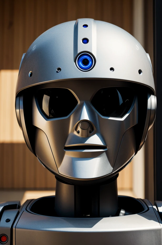 A robot with a kind face
