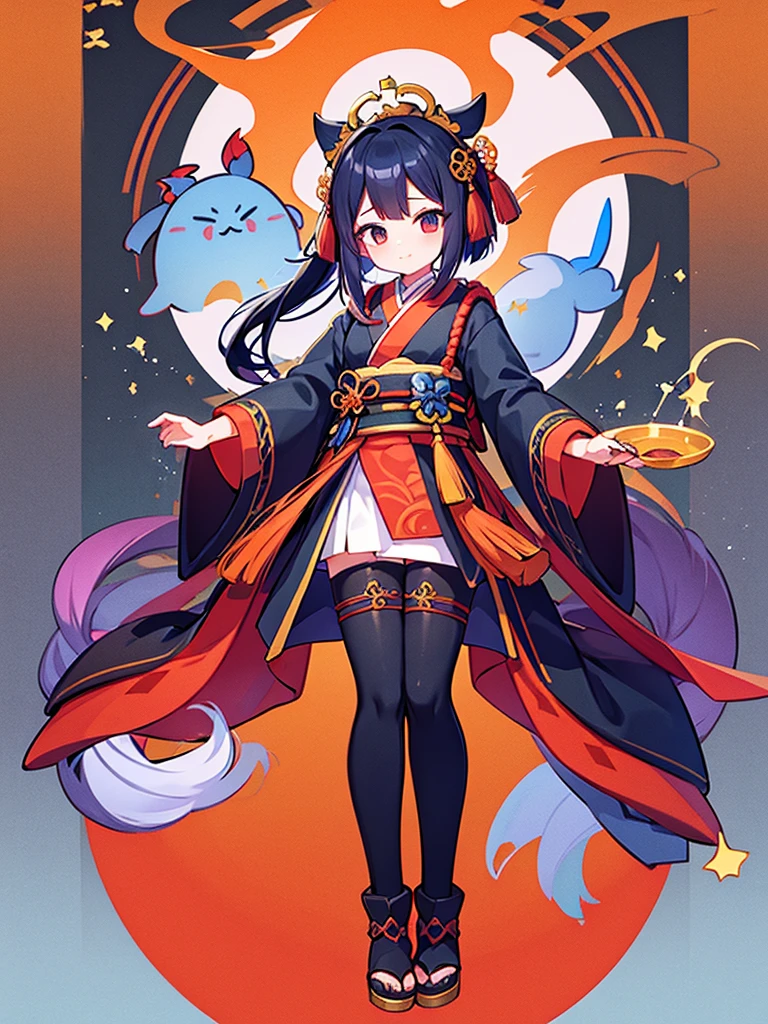 Full-body portrait、Are standing、woman、Onmyoji、白いOnmyojiの服、Combat Ready