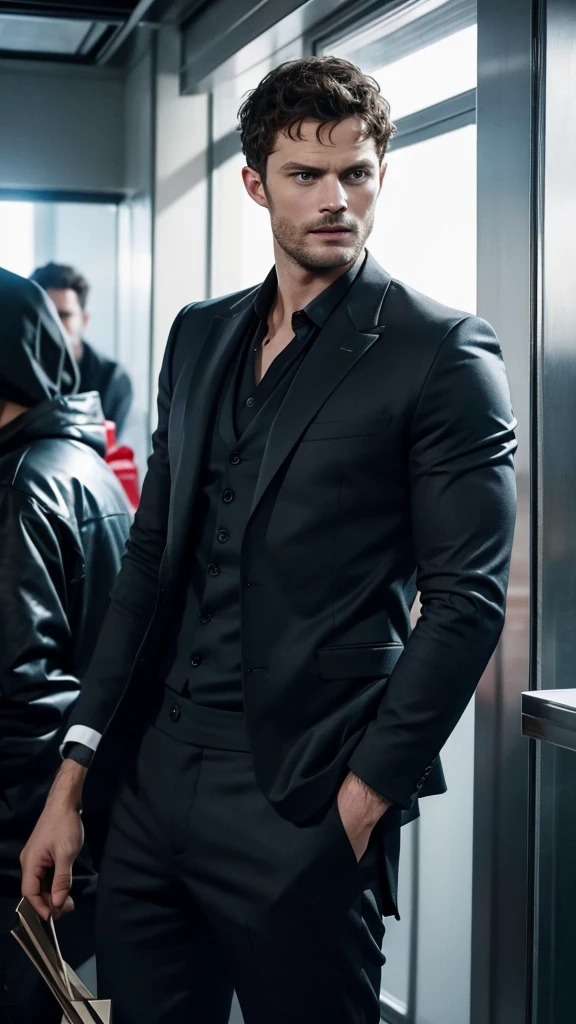 Jamie dornan, an award winning photograph of a (handsome man:1.1), detailed, trending on artstation