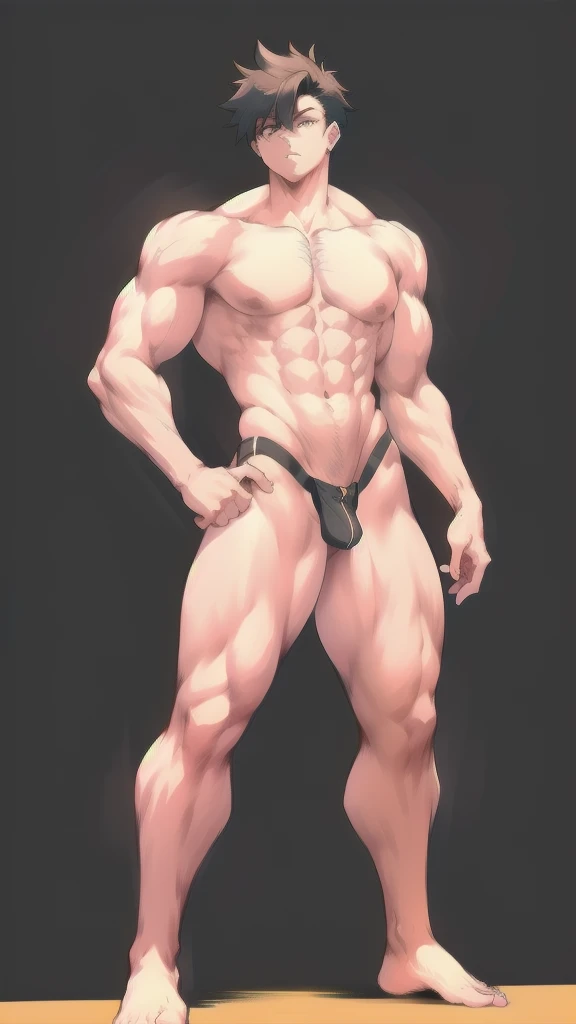 full body in image, masculine pose, unique hair, full naked man, male body, slender body, short hair, full body, hot body, sexy male body, dinamic pose, six patch. detalied pose, body, simple background, expressive face, focus on face, line art, sketch