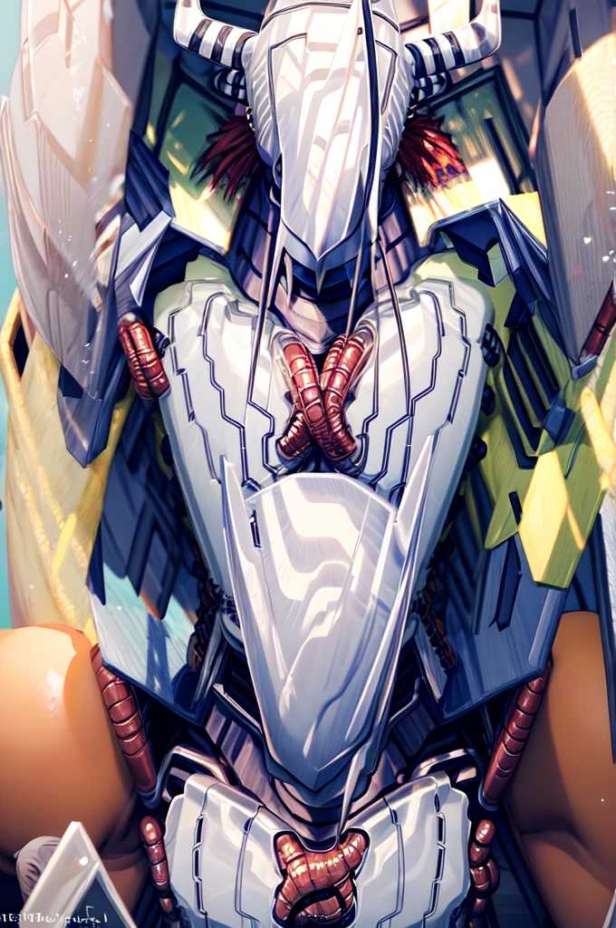 Masterpieces,official art,anthro,male,(wargreymon:1.2),Delicate face,Delicate eyes,helmet, armor, horn, digimon, upper body, depth of field, perfect lighting, light particles,(best quality),(masterpiece),(ultra detailed),sharp focus,light particles