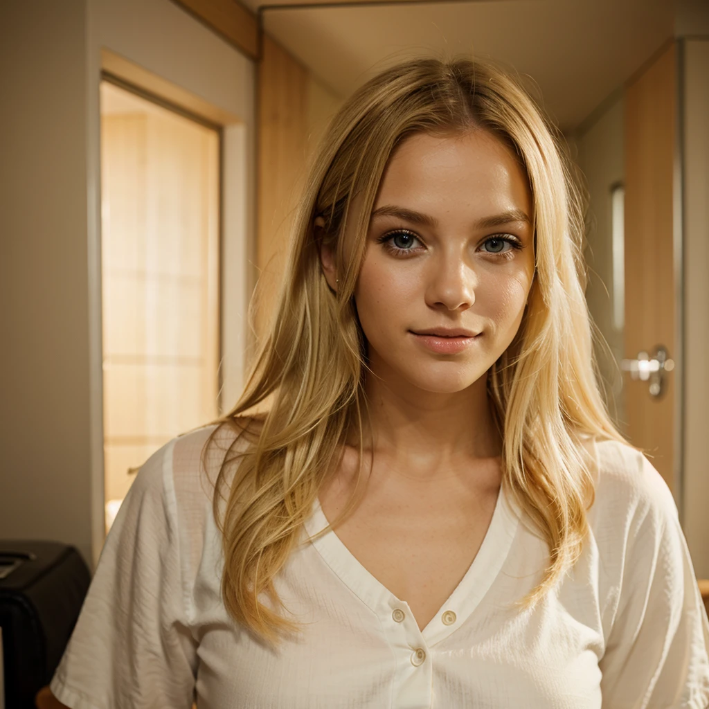 Cute blond woman