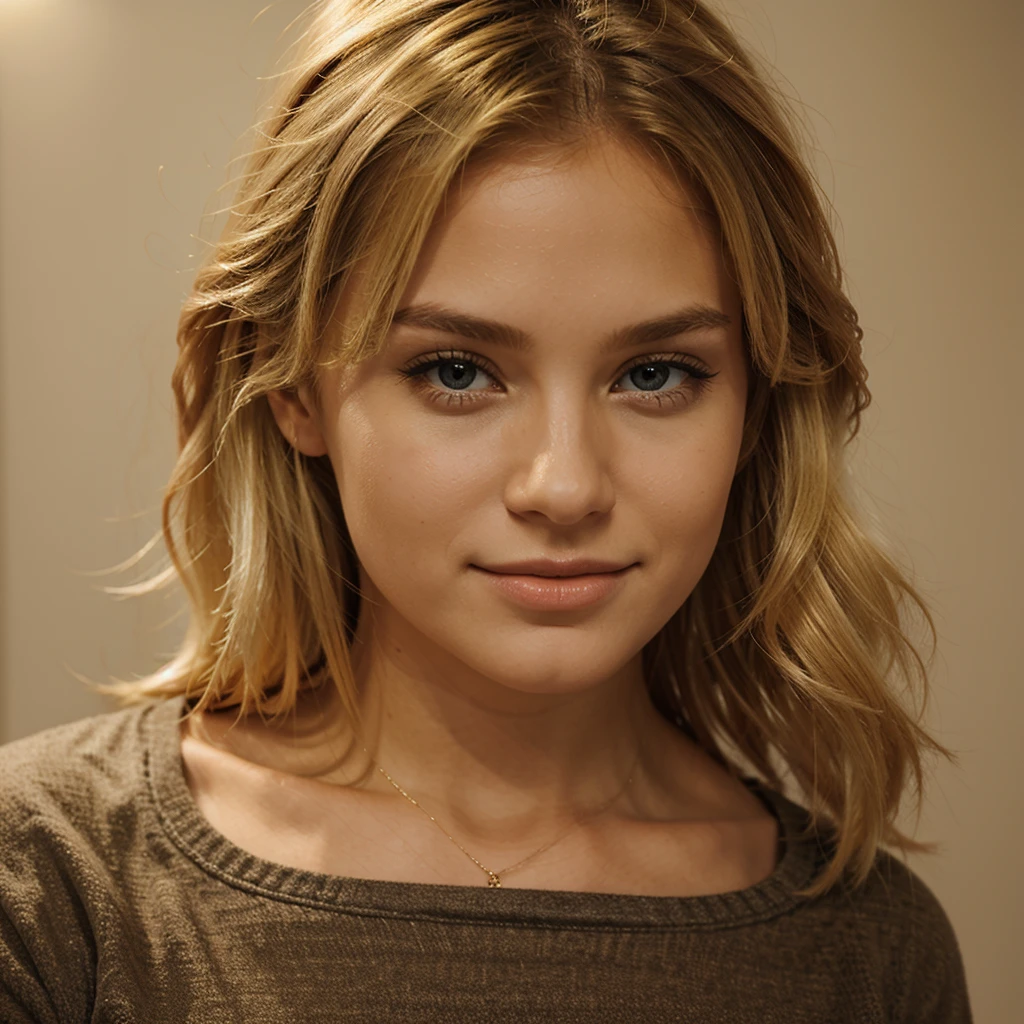Cute blond woman