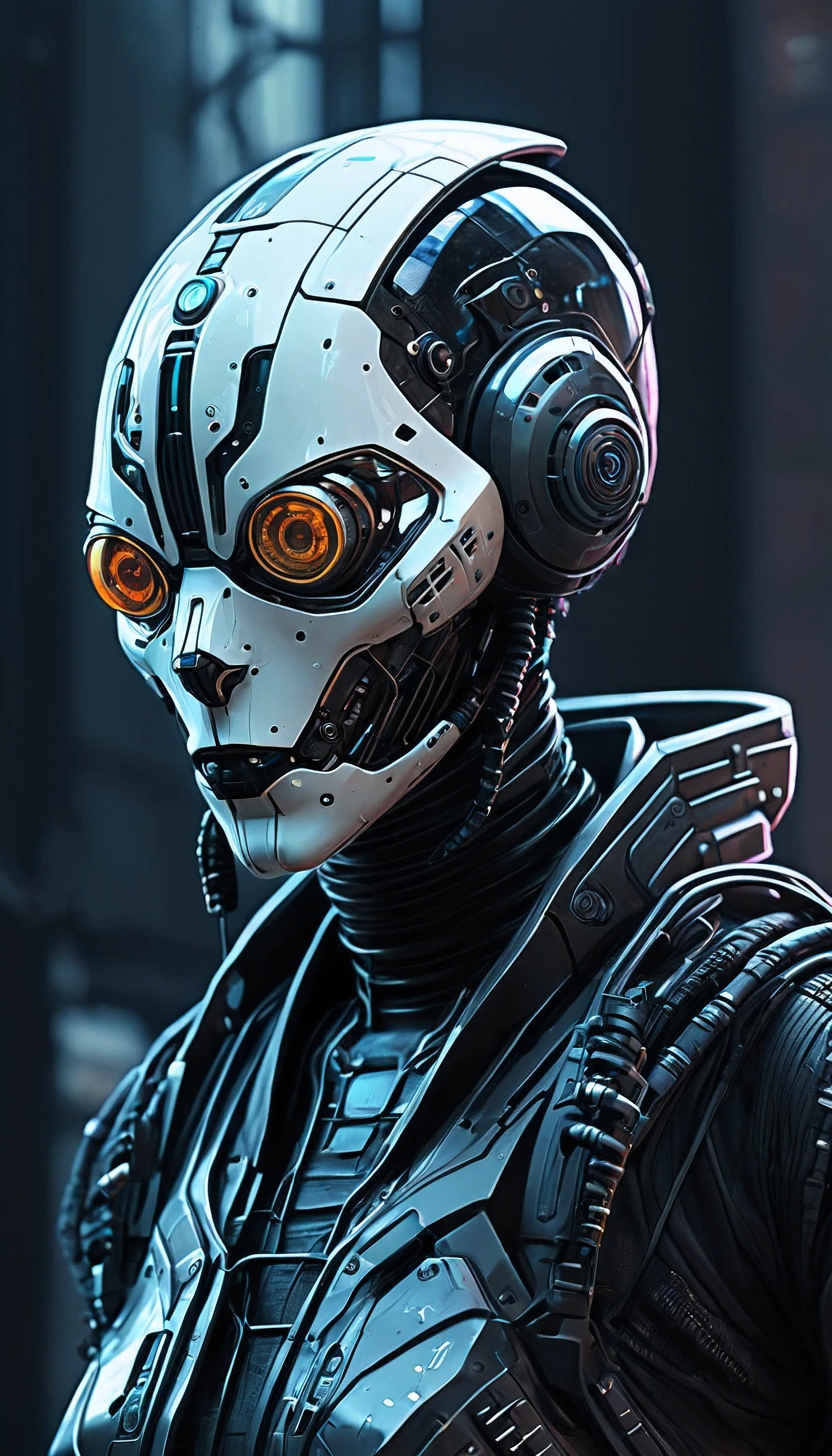 skeleton, in the style of cyberpunk futurism, realistic, portrait, bug core.