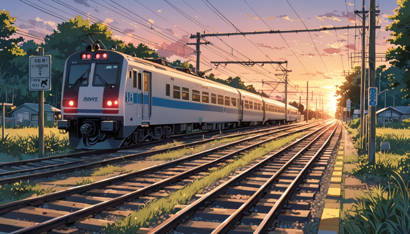 ((Anime: 1.4, Illustration)), (Masterpiece, Top Quality, Best Quality), (Ultra-Detailed, Absolutely Resolution), ((16k, HIGH RES)) (Train, evening, railroad crossing, guitar) ), (Anime: 1.4, Illustration)), (Masterpiece, Top Quality, Best Quality), (Ultra-Detailed, Absolutely Resolution). Ak {Lofi Art, Style of Laurie Greasley , Style of Makoto Shinkai, Anime Aesthetic}, BREAK {(Produces IMAGES WITH ITH INFORMATION THAN 40 Million Pixels with Cinematic-Like Detailed Textures S Hot on a Sony slur).}