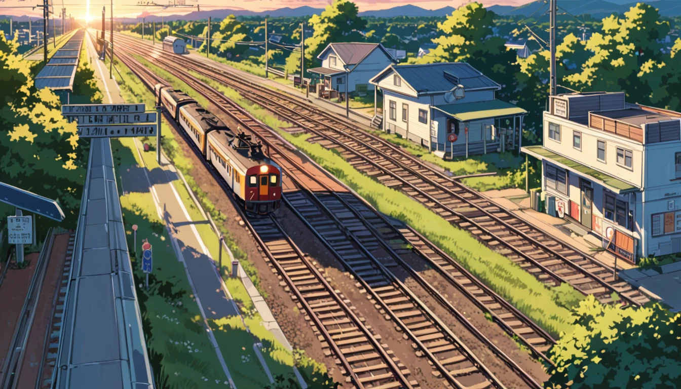 ((Anime: 1.4, Illustration)), (Masterpiece, Top Quality, Best Quality), (Ultra-Detailed, Absolutely Resolution), ((16k, HIGH RES)) (Train, evening, railroad crossing, guitar) ), (Anime: 1.4, Illustration)), (Masterpiece, Top Quality, Best Quality), (Ultra-Detailed, Absolutely Resolution). Ak {Lofi Art, Style of Laurie Greasley , Style of Makoto Shinkai, Anime Aesthetic}, BREAK {(Produces IMAGES WITH ITH INFORMATION THAN 40 Million Pixels with Cinematic-Like Detailed Textures S Hot on a Sony slur).}