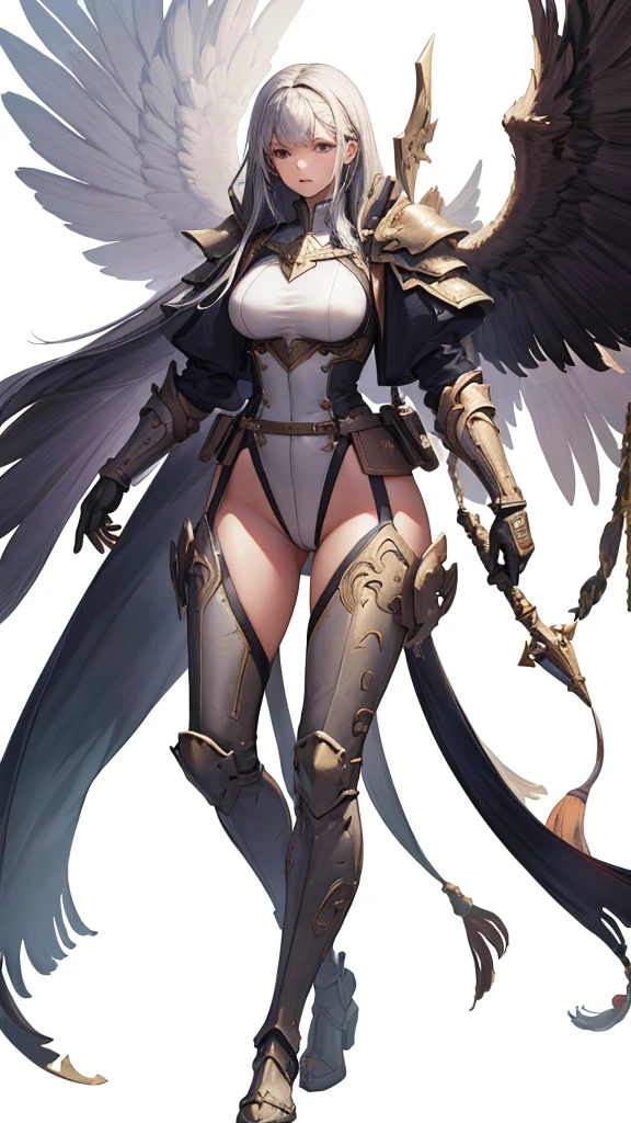 (masterpiece, 4K ,Super detailed:1.2), (anime:1), whole body側面図, whole bodyが写っている, whole body写真, jRPG Characters, jRPG Characters art, RPG Characters, Mighty Warrior,Gladiator, tall, Muscular, View Viewer, whole body, (Perfect quality), Pure white background, Lots of white space