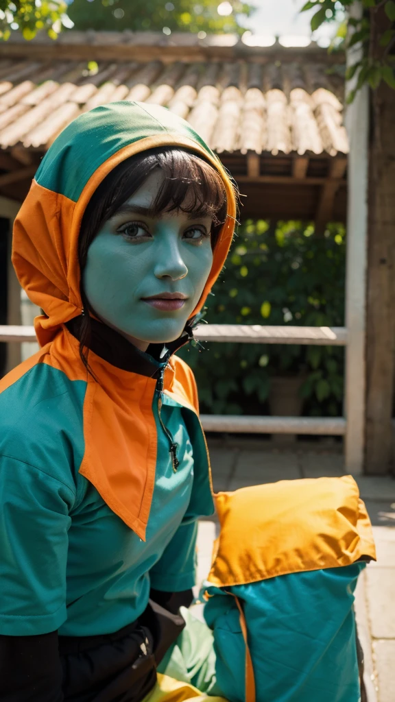fantacy, green, blue, and orange color base, high fantacy settings, random 