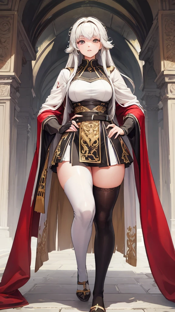 (masterpiece, 4K ,Super detailed:1.2), (anime:1), whole body側面図, whole bodyが写っている, whole body写真, jRPG Characters, jRPG Characters art, RPG Characters, Mighty Warrior,Gladiator, tall, Muscular, View Viewer, whole body, (Perfect quality), Pure white background, Lots of white space