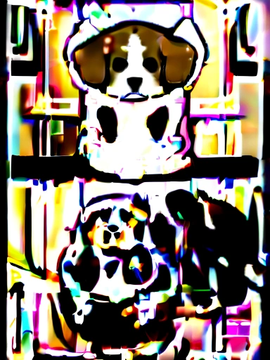 doggystile, (Beagle), in a cup of tea, dude, Front legs out, 8K, professional foto, dainty, clearing, on desk, Inside the house, floor, light leakage, Masterpiece artwork, ((bonitas))), Fashionable cup of tea, (Reality), plush toy, Round Pupils