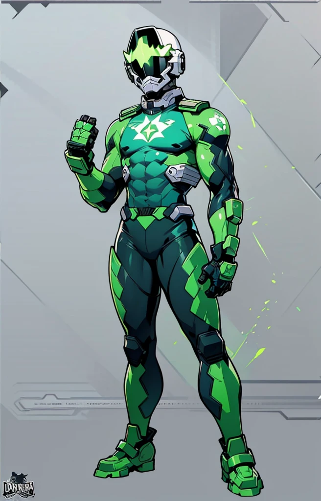 (((My Hero Academia Style))), (((Izuku Midoriya))), (((dark green tight-fitting hero suit))), (((full body suit))), (((skin-tight hero suit))), (((Tight Hero Costume))), (((dark green hero suit))), (((white metal gauntlets))), (((metal gauntlets))), (((white gauntlets))), (((calf-high white metal boots))), (((metal boots) white))), (((calf-high boots))), (((metal calf-high boots))), (((white boots))), (((metal boots))), (((perfect hands))), (((Perfect anatomy ))), ((((face covered)))), ((((dark green metallic helmet)))), ((((metallic helmet with neon green visor)))), ((((metallic helmet)))), ((((dark green helmet)))), ((((helmet with neon visor)))), ((((metal helmet)))), ((((Perfect head)))), ((((face covered)))), ((((faceless)))), ((((white star logo on chest)))), ((((logo star on the chest)))), ((((white logo on the chest)))), ((((logo on the chest)))), ((((star logo)))), ((((white star logo)))), ((((white logo)))), ((((neon green aura around)))), ( ((neon green aura))), (((aura in the background))), (((neon green aura in the background))), (((Neon green aura in the background))), (((aura))), ((((full body photo:1.5)))), ((((super detailed))))