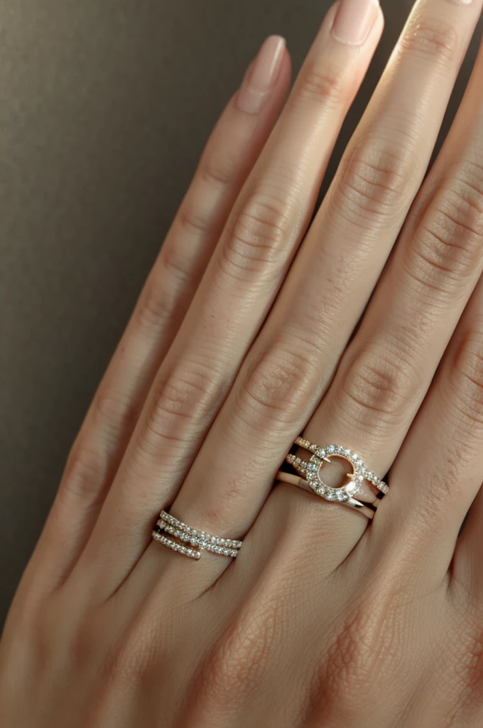 A 15 year ring with a horseshoe that is cute, simple and modern