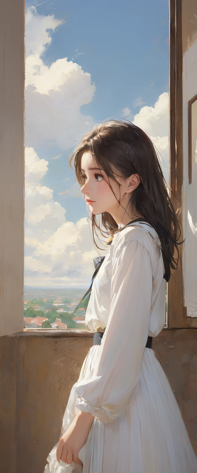 (masterpiece, Highest quality:1.2), One girl, alone,15 years old