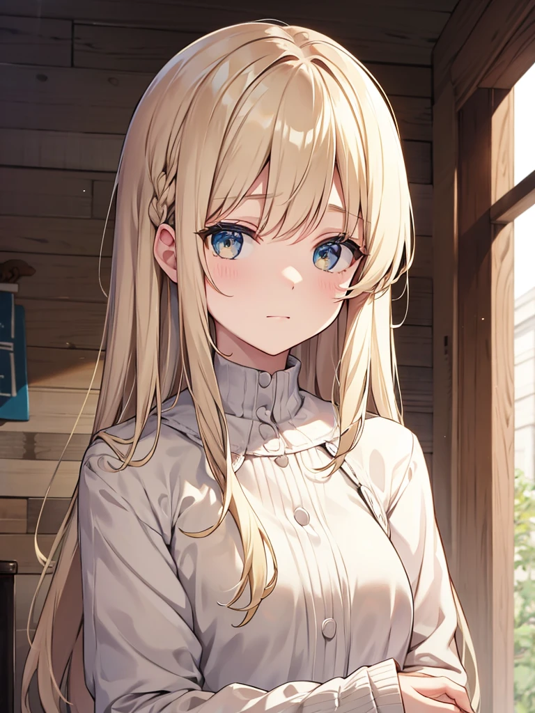 Beige hair