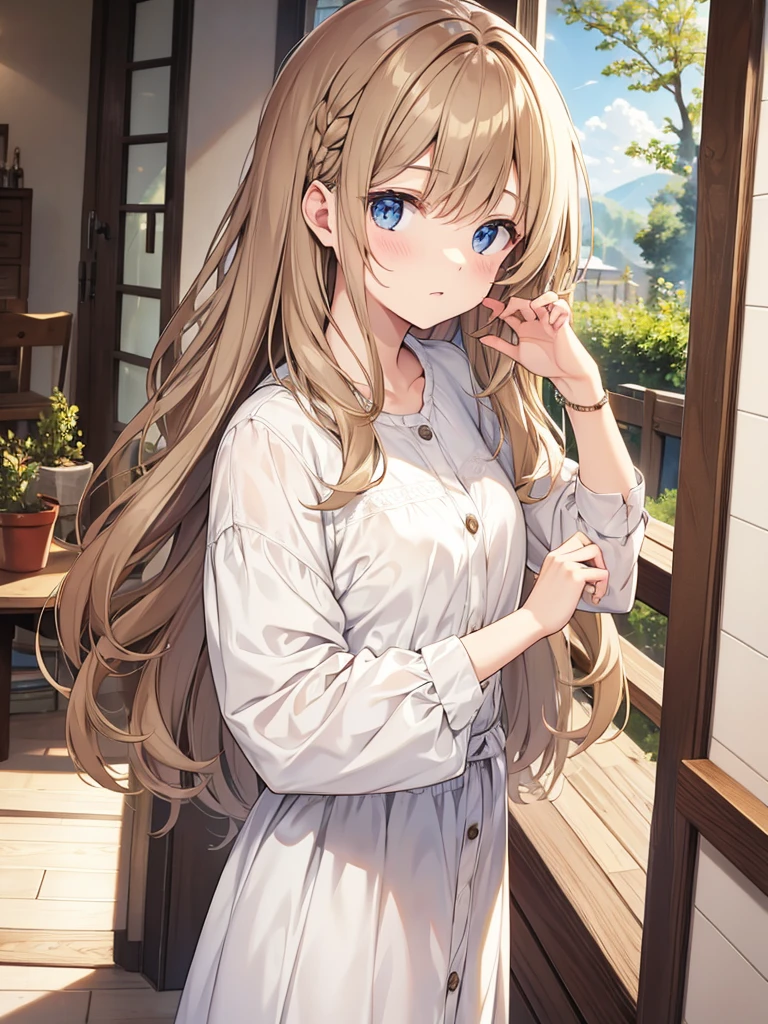 Light brown-haired hair