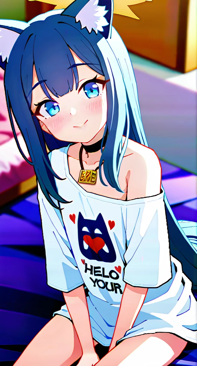 One Girl Mari \(Blue Archive\)
barefoot, blue eyes, blush, Fox Ears, Fox Girl, From above, Hair between the eyes, Hello, hand Between the legs, heart print, indoor, Long Hair, View your viewers, look up, necklace, Off the shoulder, on bed
newest, pillow, shirt, Bare shoulders, smile, window, Between the legs, Mouth closed, wariza, Animal earsの毛, bed, Clothes writing, alone, Blue Hair, Depth of written boundary, Blurred, Animal ears, Blurred background, very Long Hair, jewelry, heart, Sitting, white shirt, print shirt,
Absurd, High resolution, Sensitive