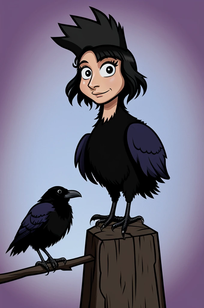 raven chick cartoon