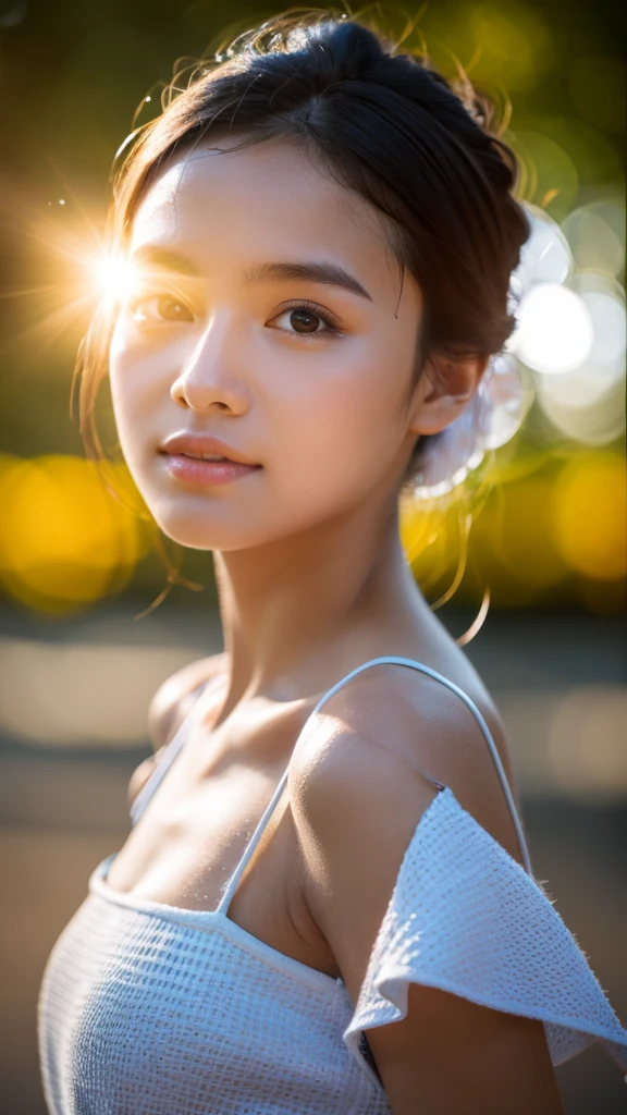 1girl, first-person view, lens flare, f/1.8, 135mm, Nikon, UHD, retina, masterpiece, ccurate, anatomically correct, textured skin, super detail, high details, high quality, best quality, highres, 1080P, HD, 4K, 8k