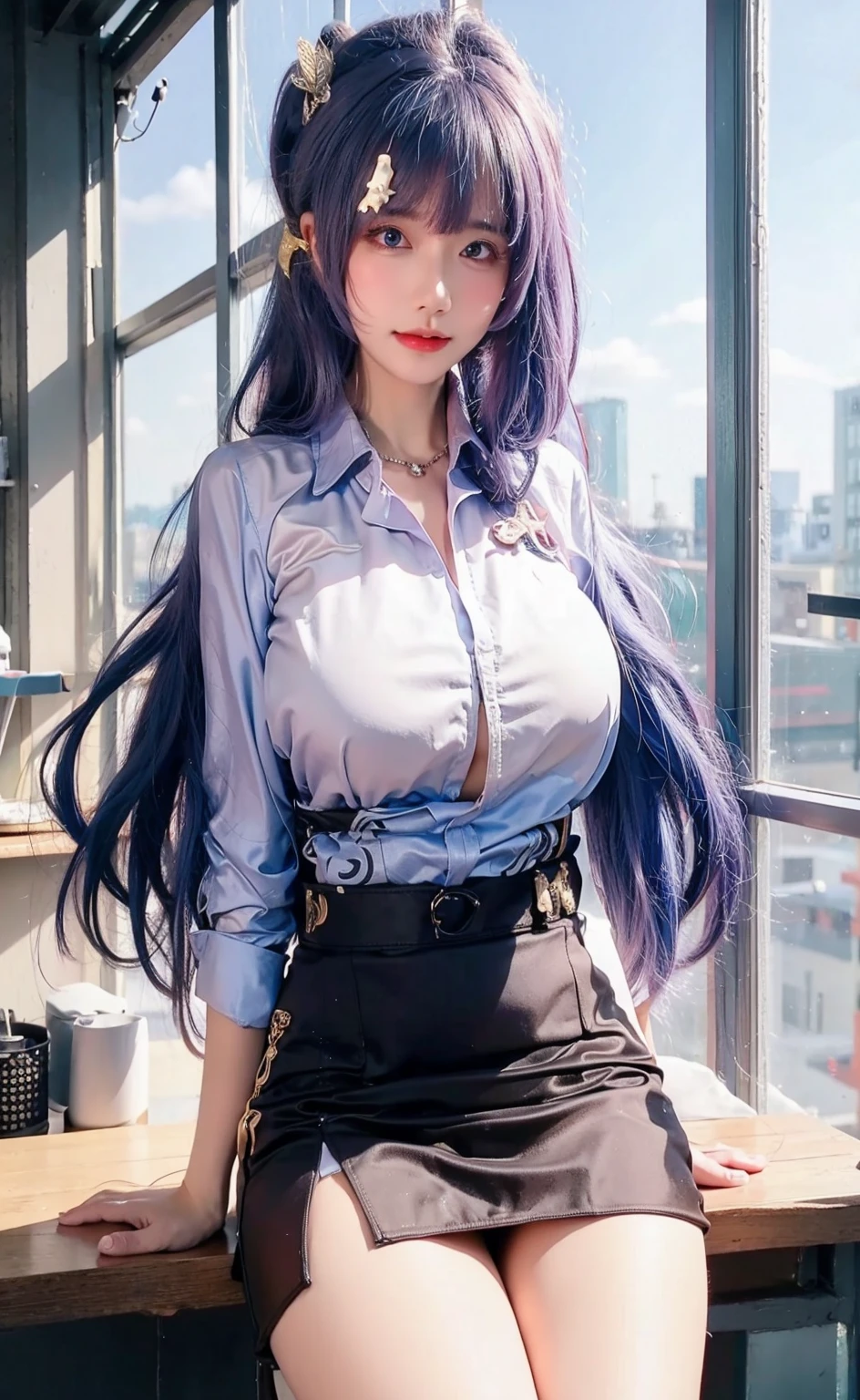 (Best quality, 8k, Masterpiece :1.3), upper bod y, Sharp focus :1.2, Beautiful woman with perfe ct figure, Highly detailed facial and skin textur e, Detailed eyes, Double eyelids, Interior view, :
erpect lighting, Glowing skin,